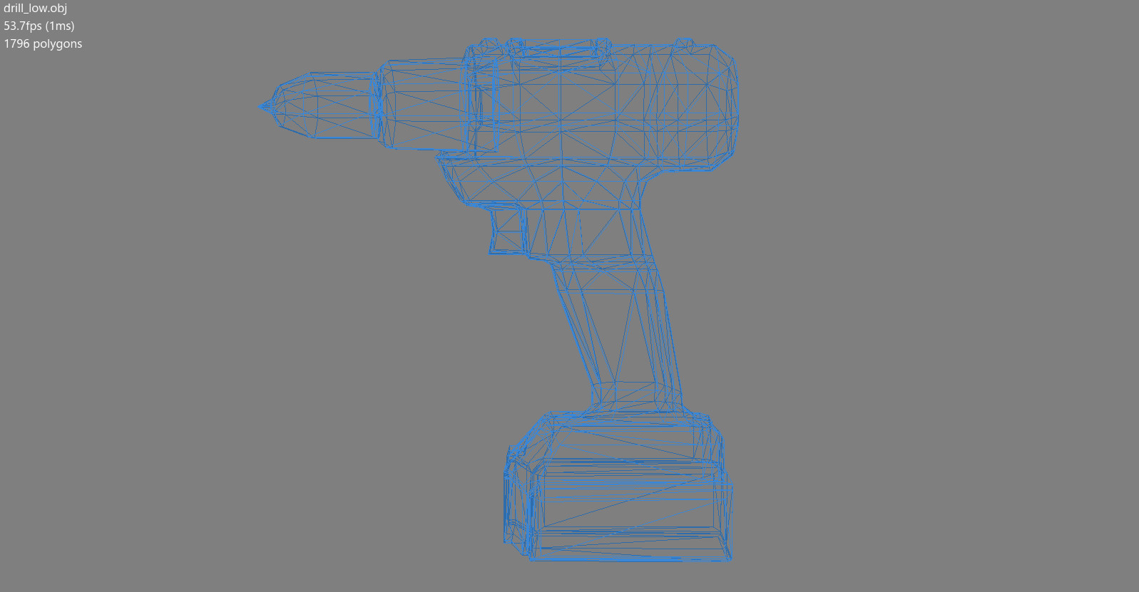 Low poly wireframe