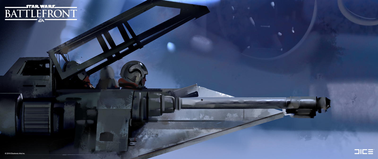 Style study from movie still for the 2015 Star Wars Battlefront game. (2013)