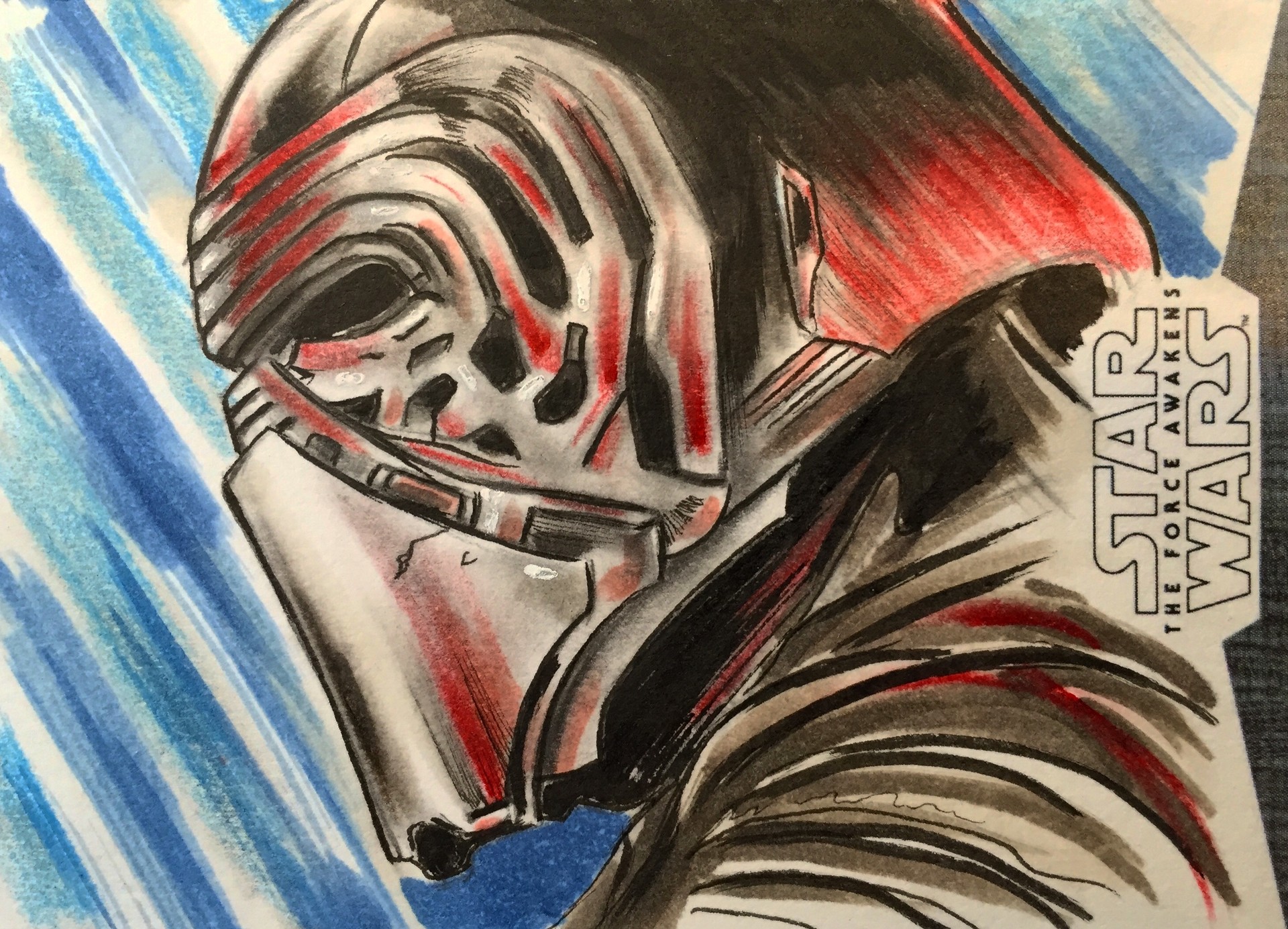Artstation Topps Star Wars The Force Awakens Sketch Cards Alex