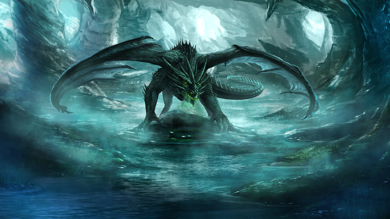 Cave Dragon Concept Art