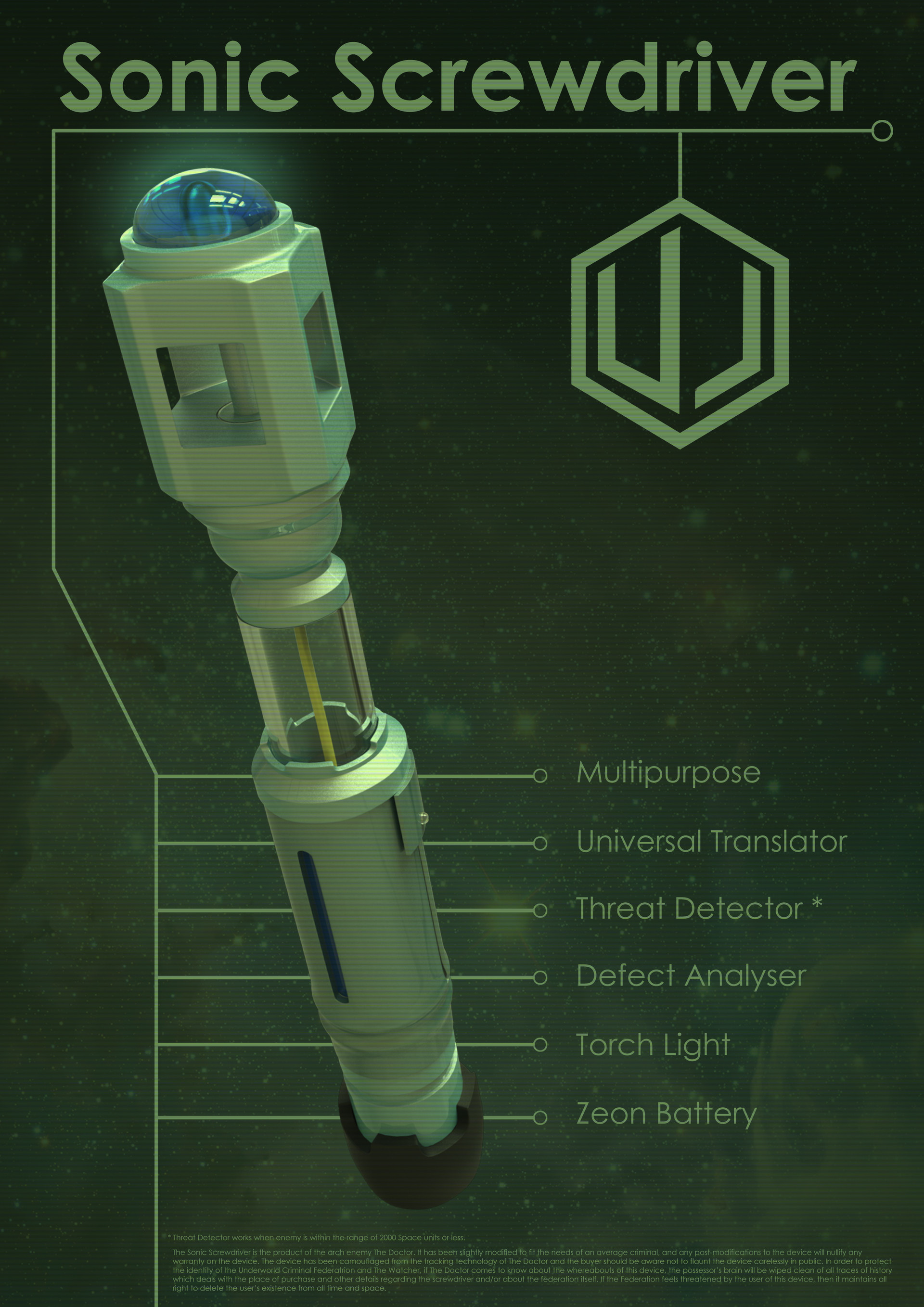 Arun Nair VFX project Sonic Screwdriver Auction