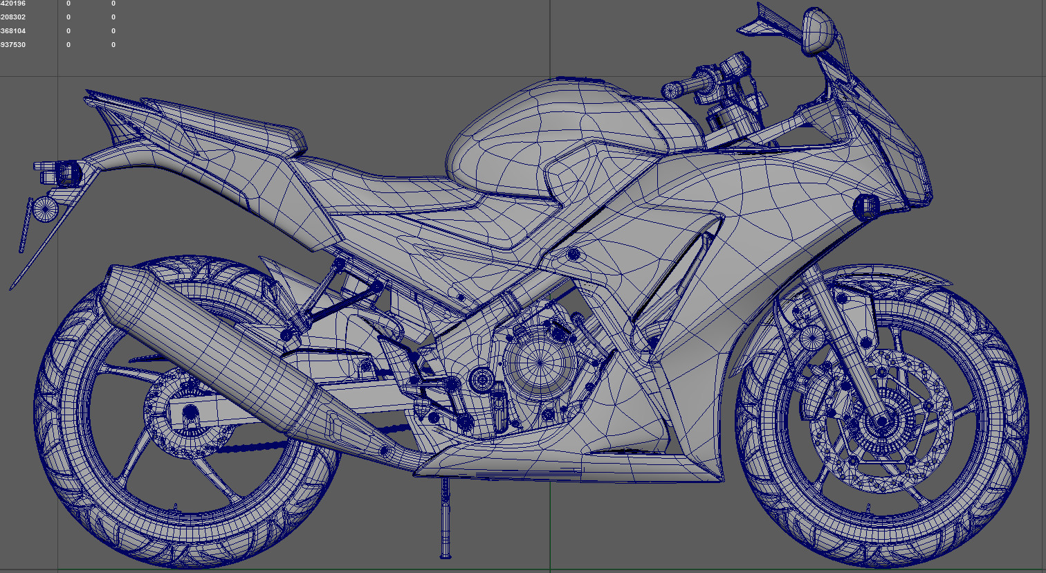 Honda cbr чертеж