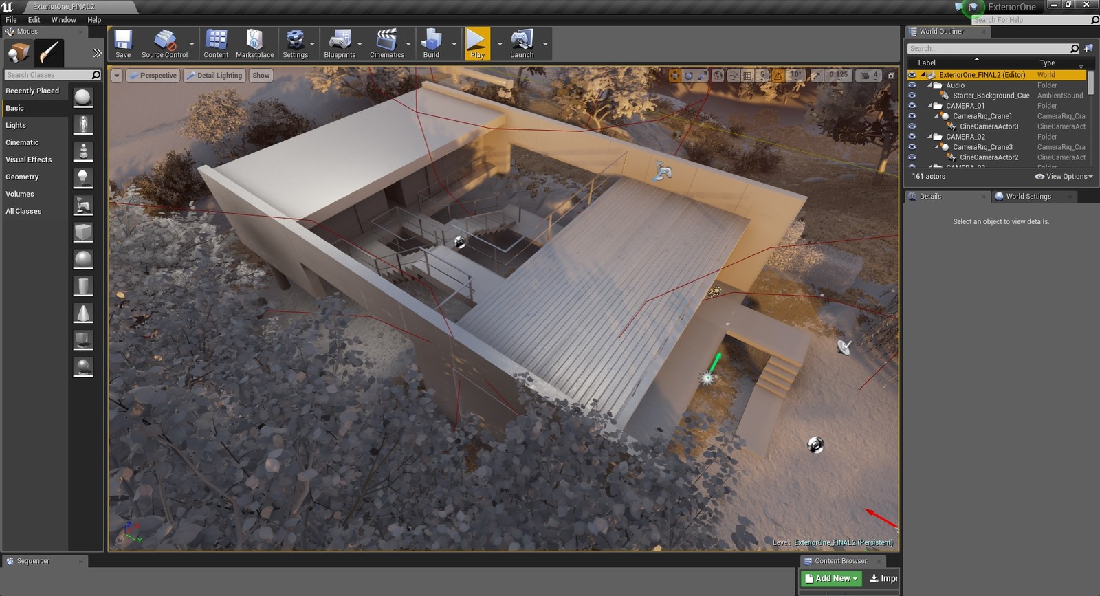 Unreal Engine 4 - Detailed lighting exterior