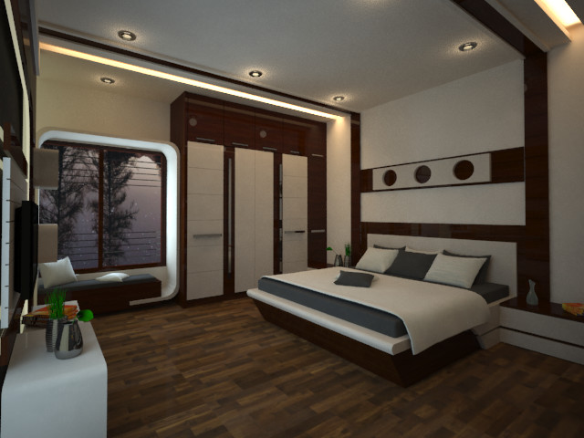 Artstation Master Bedroom 3d Views Aishwarya Binani