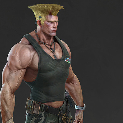 guile (street fighter) drawn by mike_kime