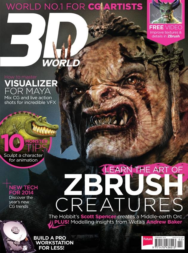 3D World Magazine Cover