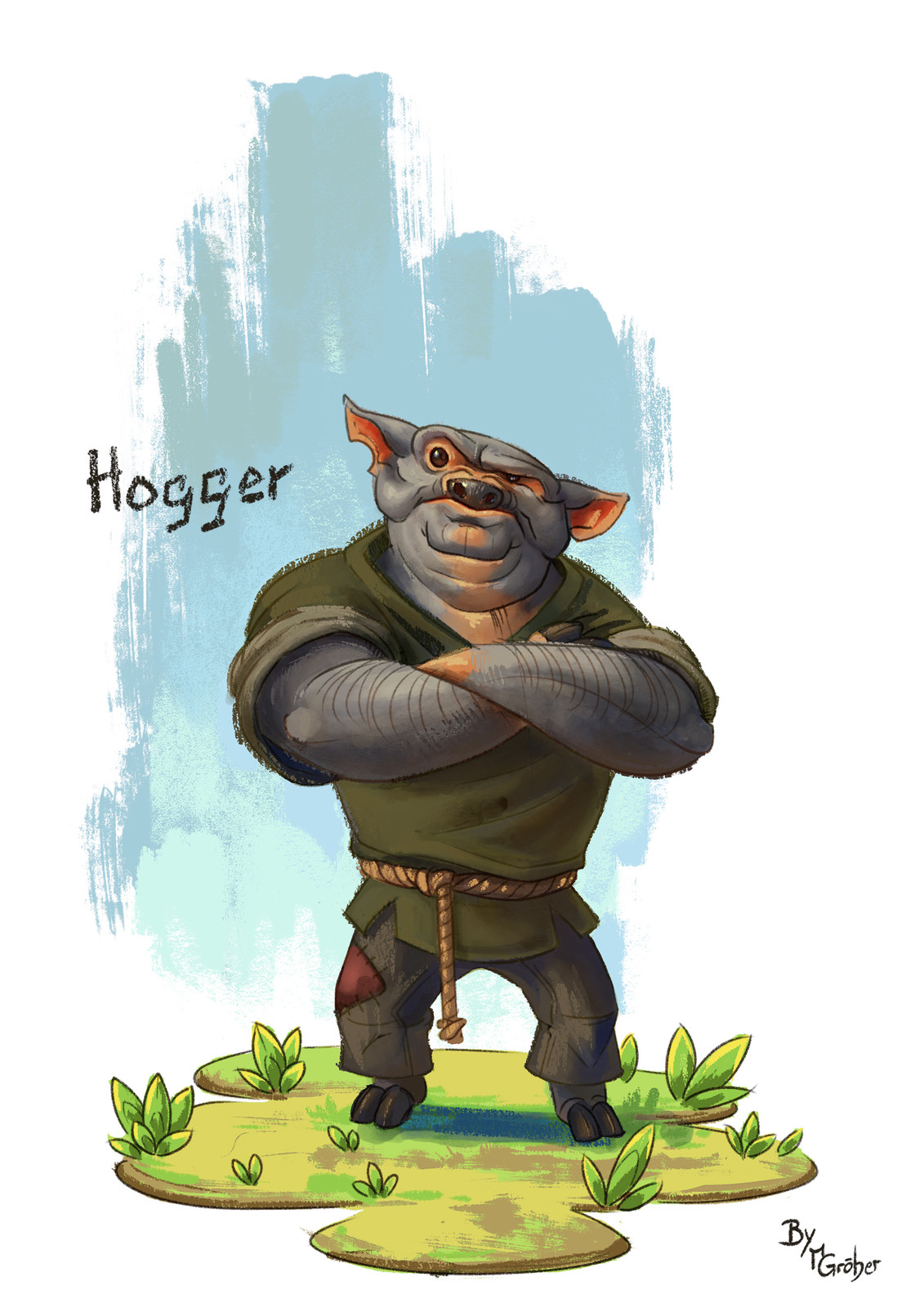 Hogger character painting