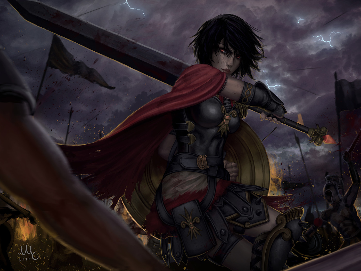 Artstation Bellona Smite Mirco Cabbia Sciamano240