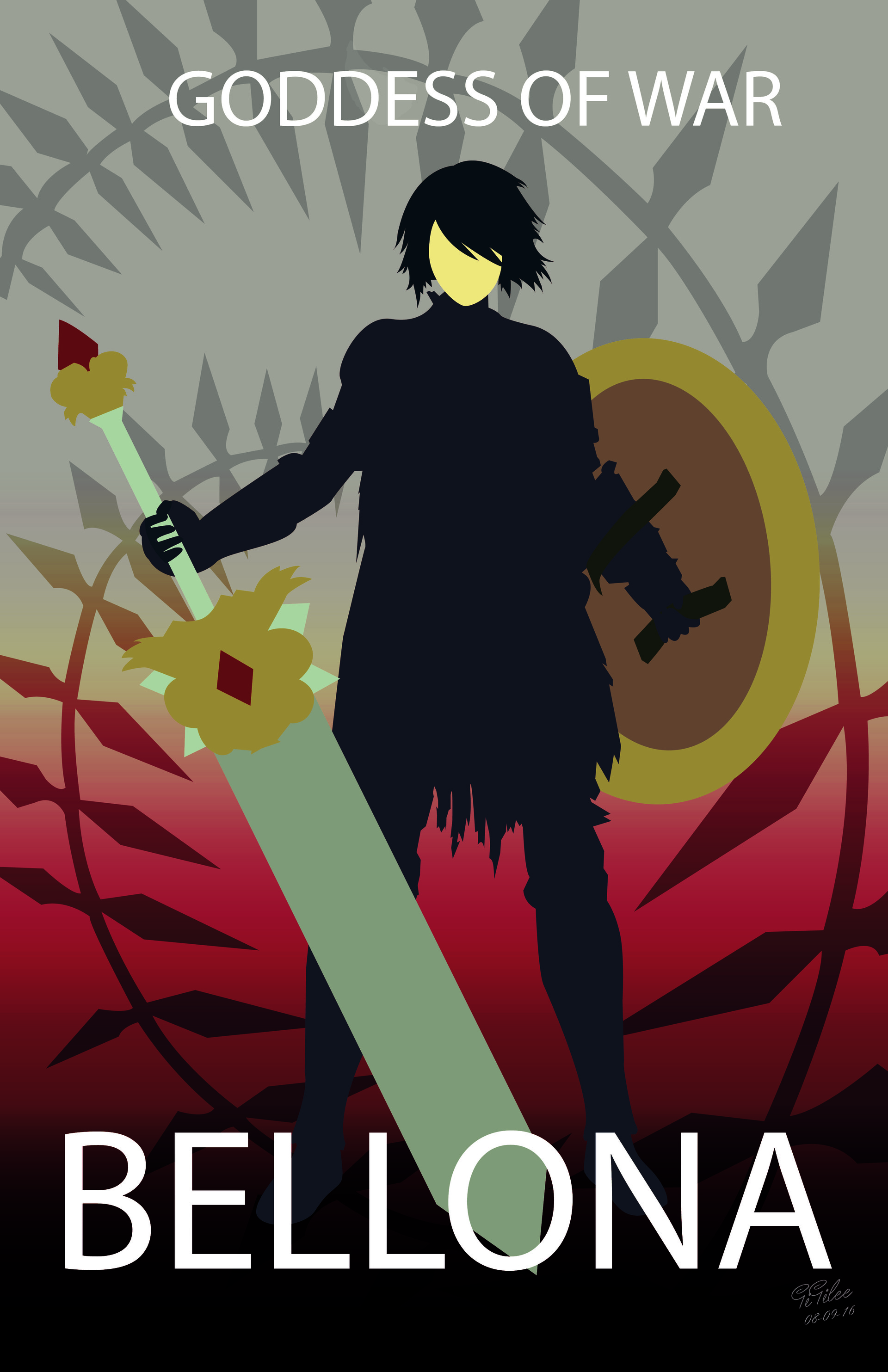 Artstation Bellona Smite Art Minimalist Gigi Lee