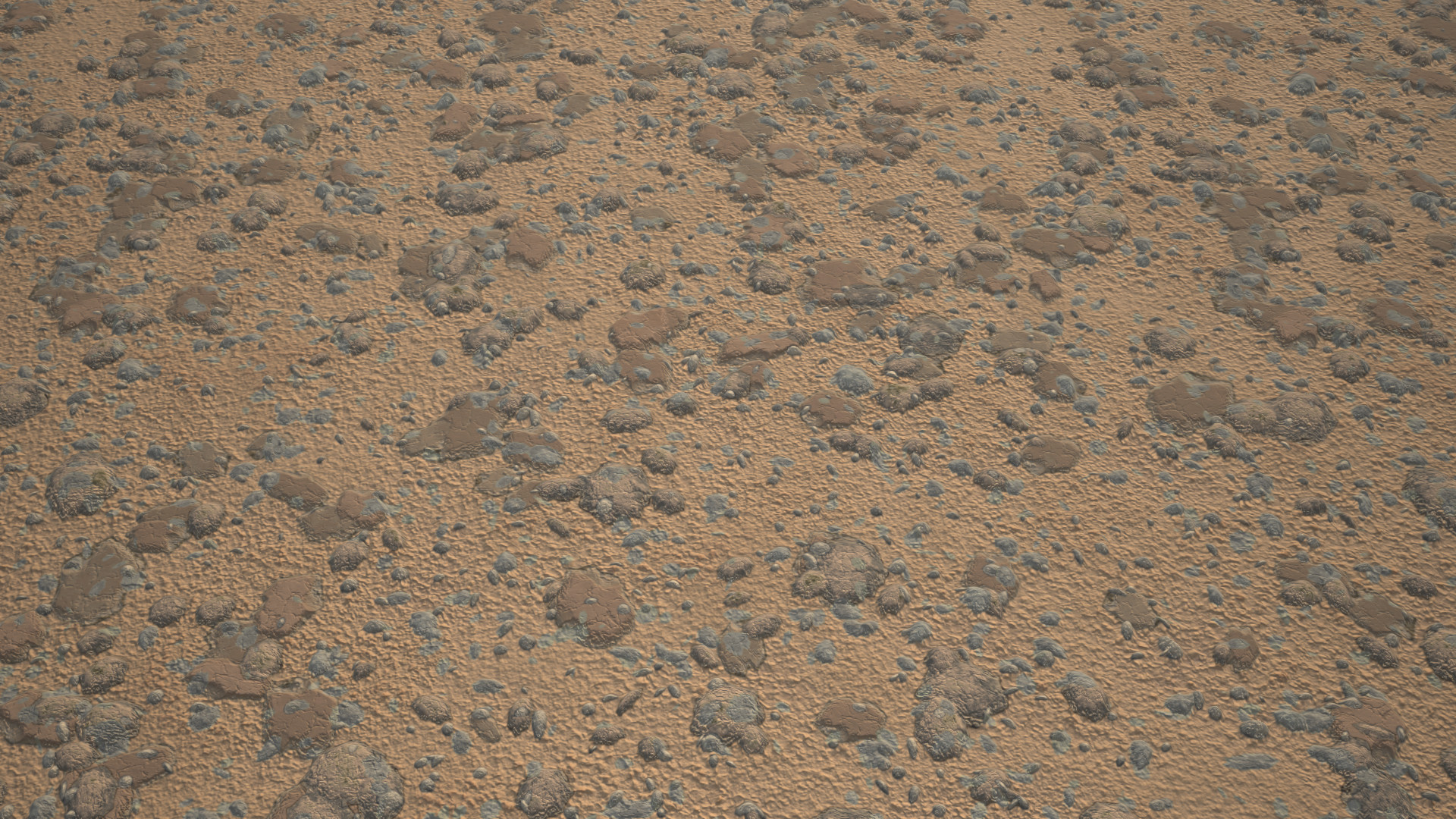 Artstation Procedural Seamless Sand With Rocks Ground Texture Constantine Fedotov
