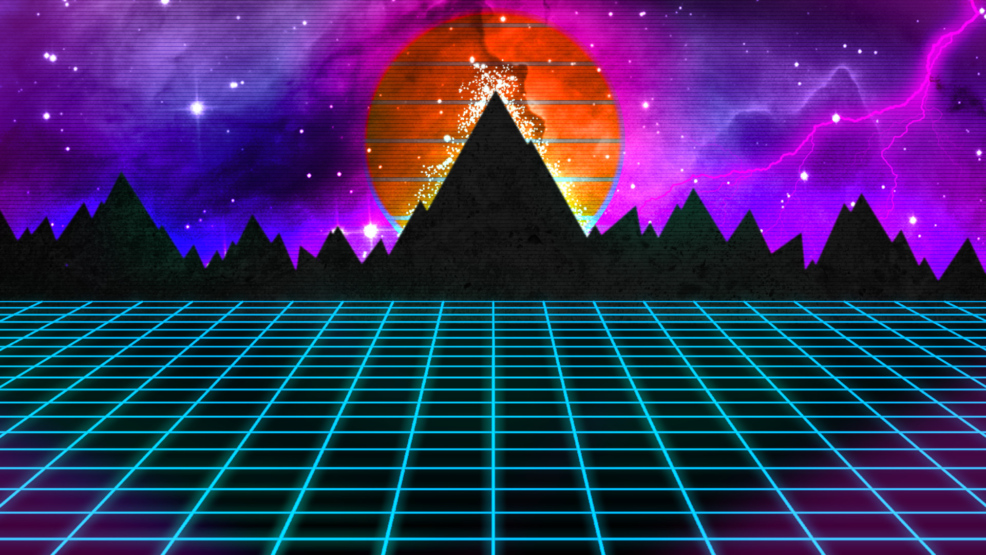 Artstation Outrun Landscape Jonathan Avery