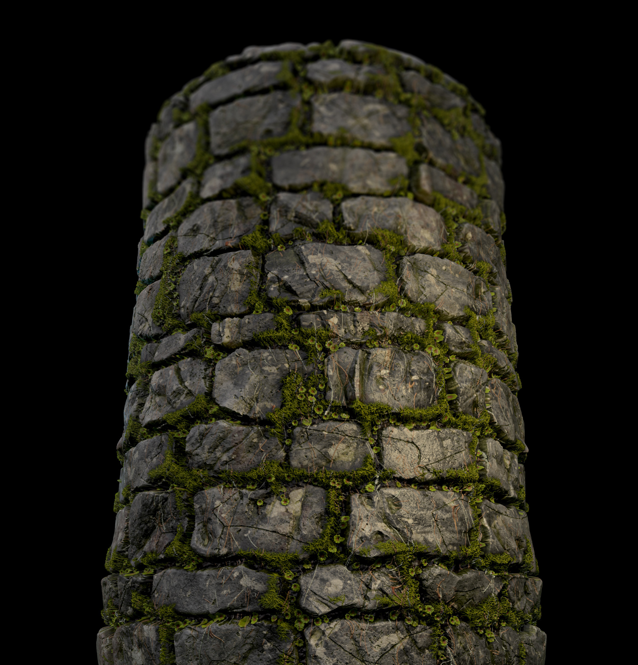 Artstation Mossy Stone Wall Substance Designer Gustav Engman