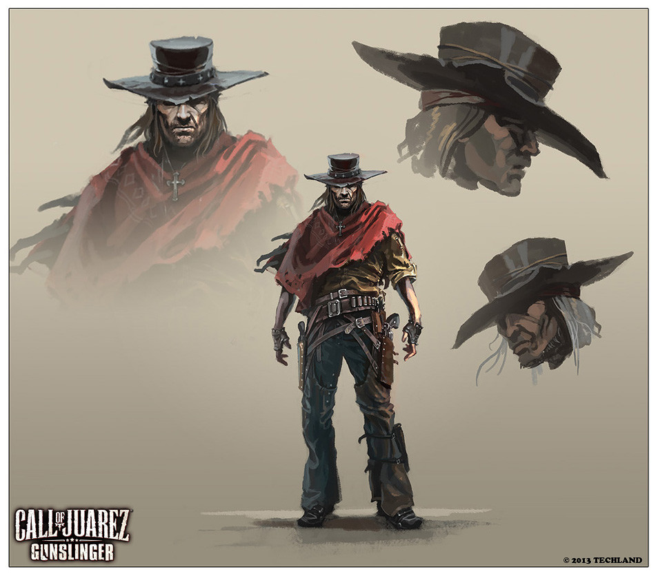 Artstation Call Of Juarez Gunslinger Character Art Wojciech Ostrycharz