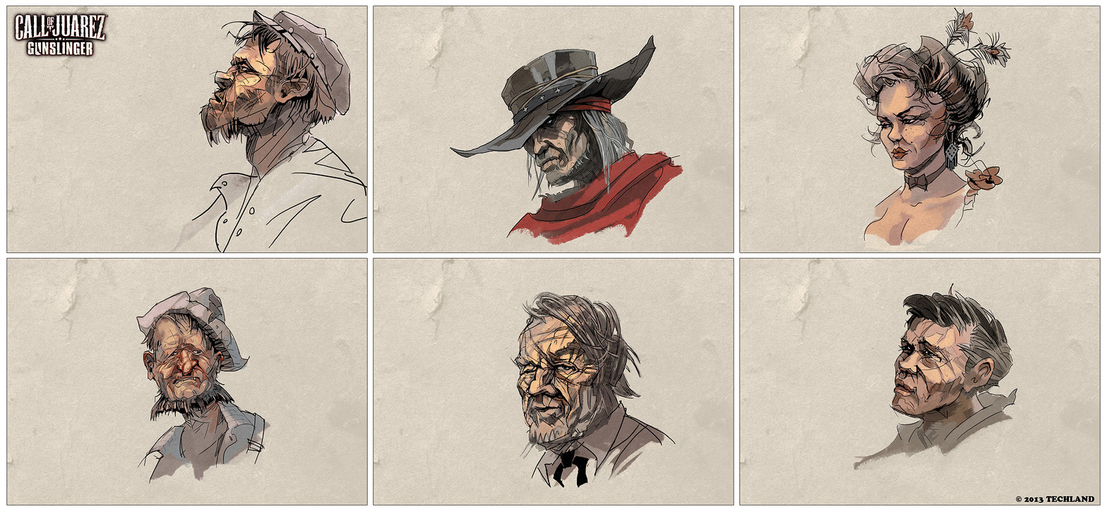 Artstation Call Of Juarez Gunslinger Character Art Wojciech Ostrycharz