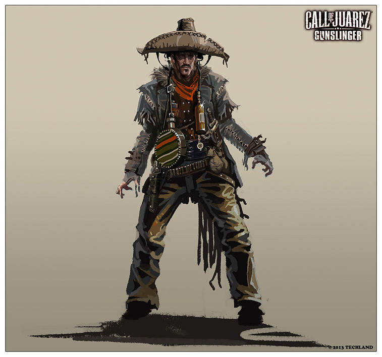 Artstation Call Of Juarez Gunslinger Character Art Wojciech Ostrycharz