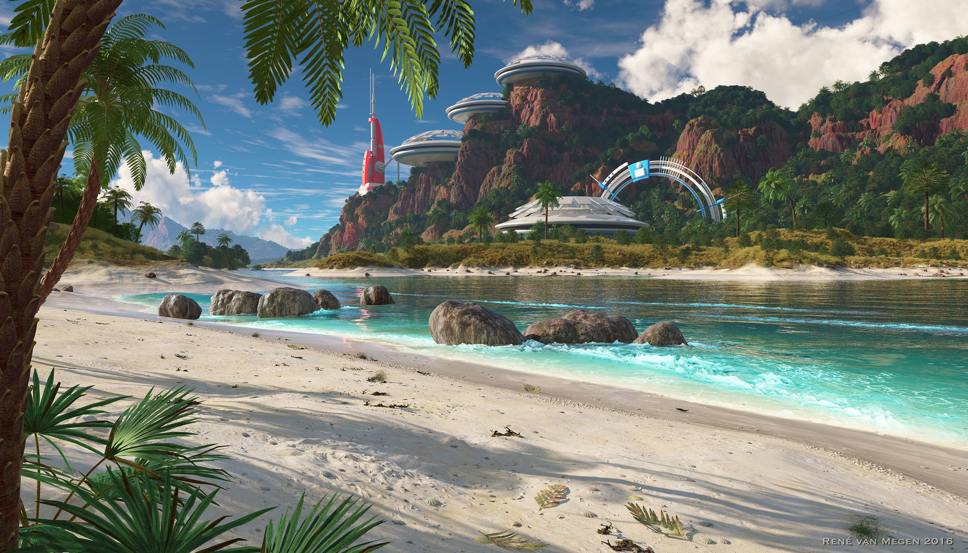 ArtStation - Future Beach