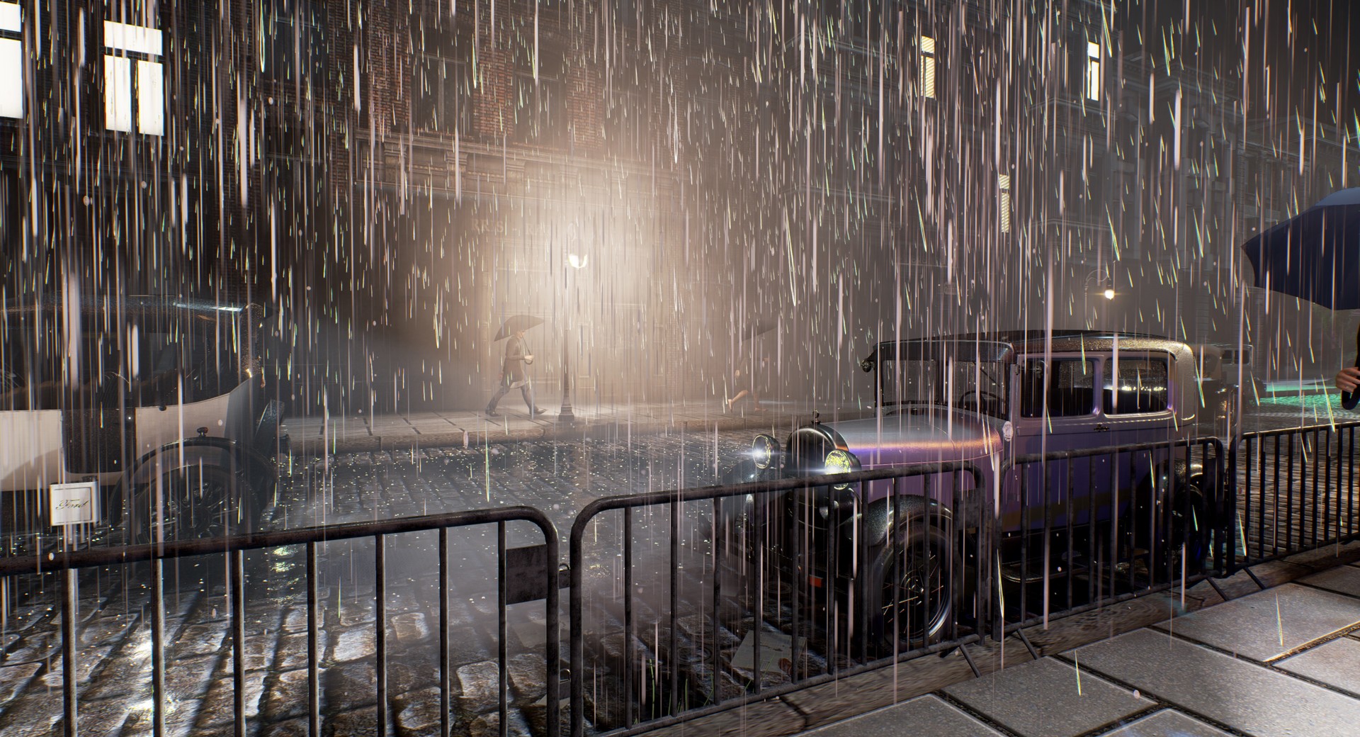 Unreal Engine 4 - Rain in New York.