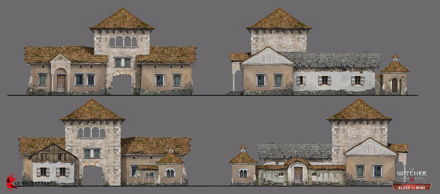 Andrzej Dybowski The Witcher 3Wild Hunt Blood & Wine Buildings