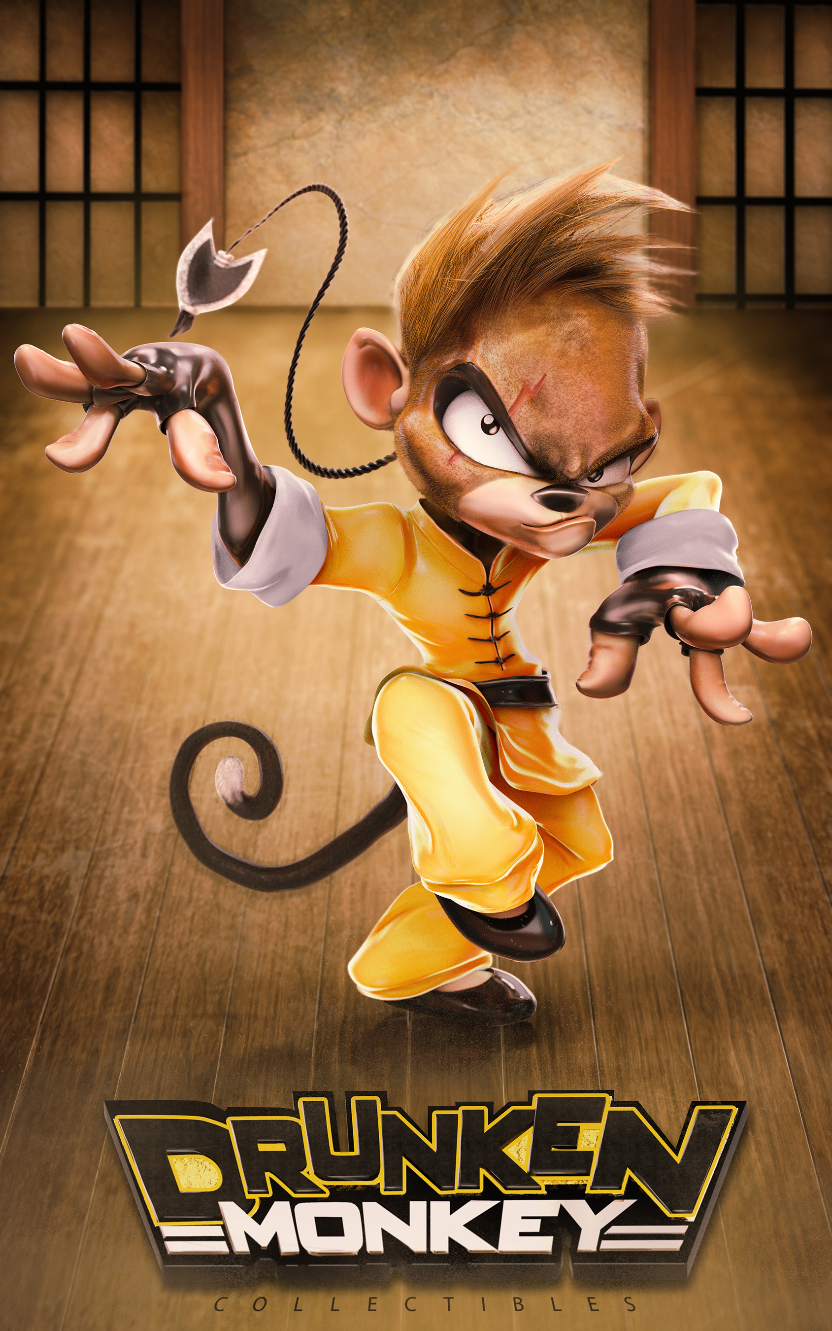 ArtStation - Drunken Monkey, Carlos (karu3d) García