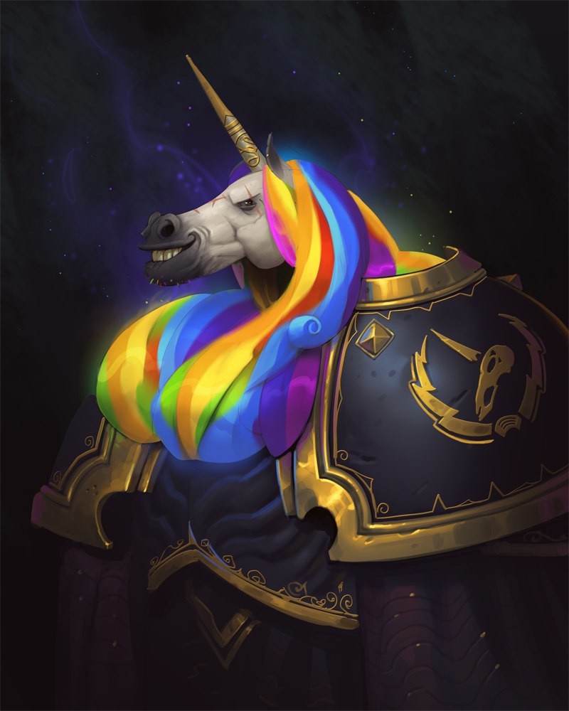 Artstation Rainbow Unicorn Knight Rsc Arthur Gimaldinov