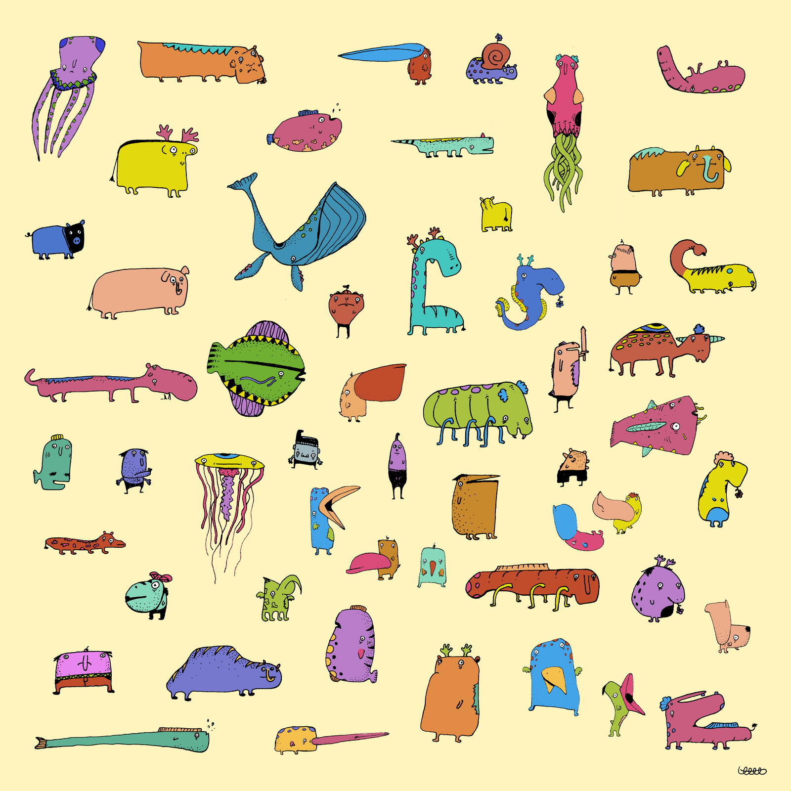 Regular animals and a few regular people 