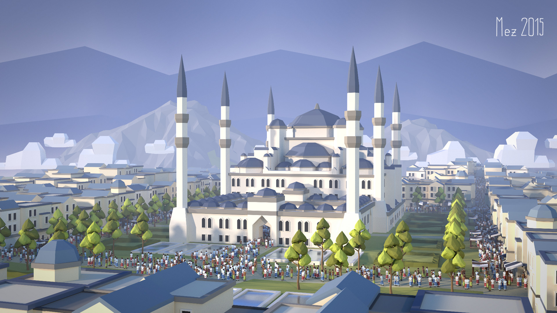 Artstation Sultan Ahmed Mosque Lars Grevsmuhl