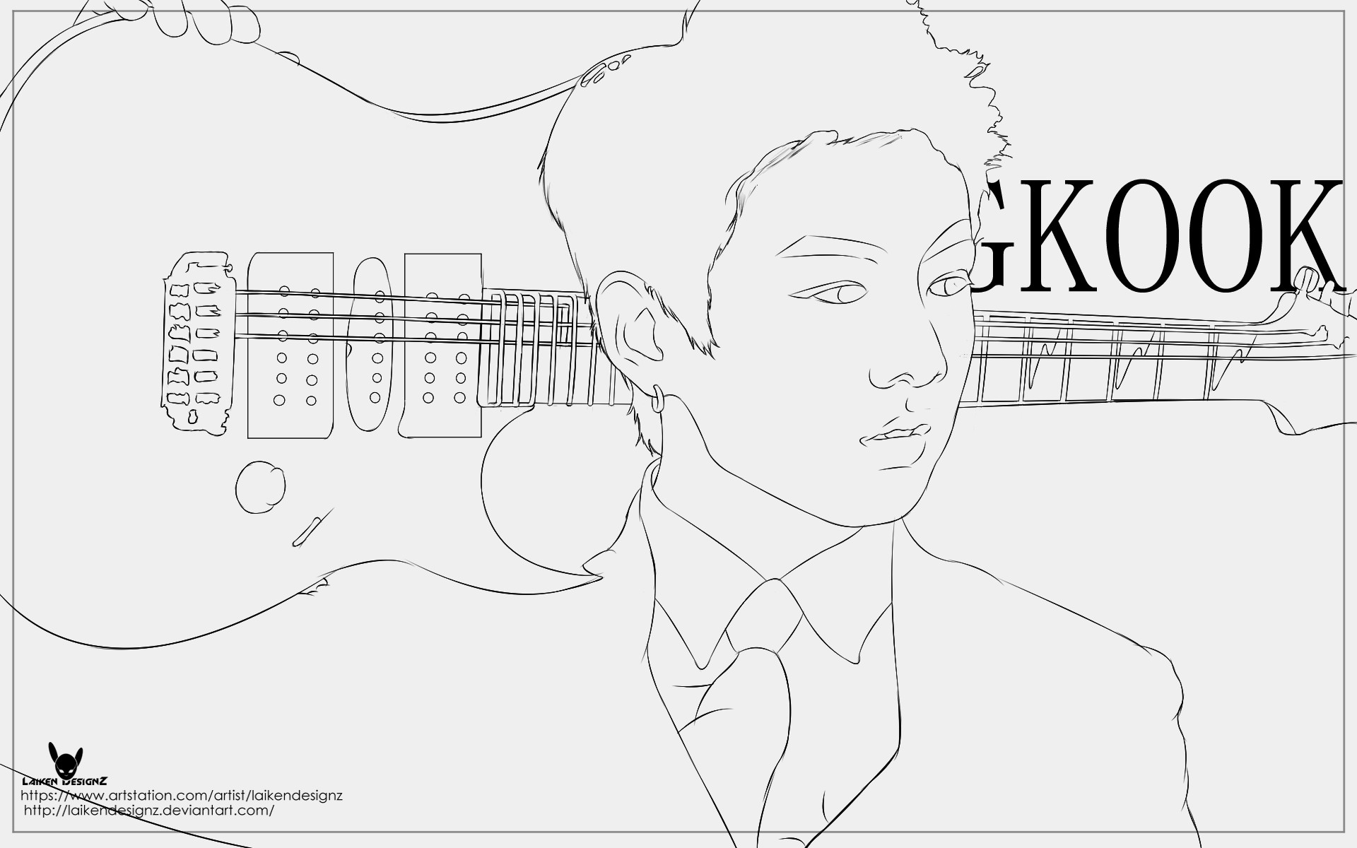 Artstation Jeon Jungkook Fan Art Line Work Laiken Designz His resilience, physical strength,& military intelligence were unrivaled. jeon jungkook fan art line work laiken
