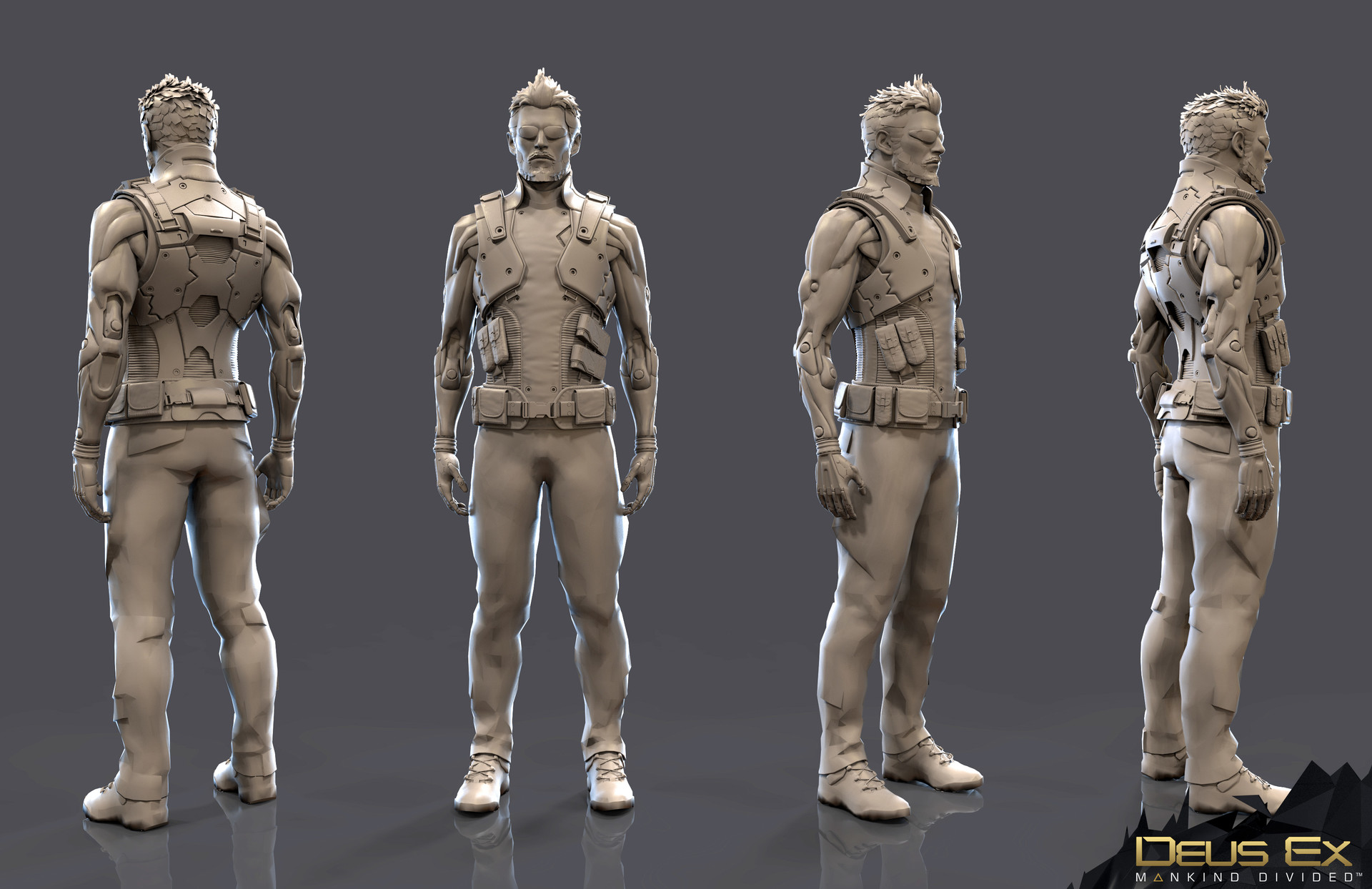 Artstation Adam Jensen Guillaume Tiberghien