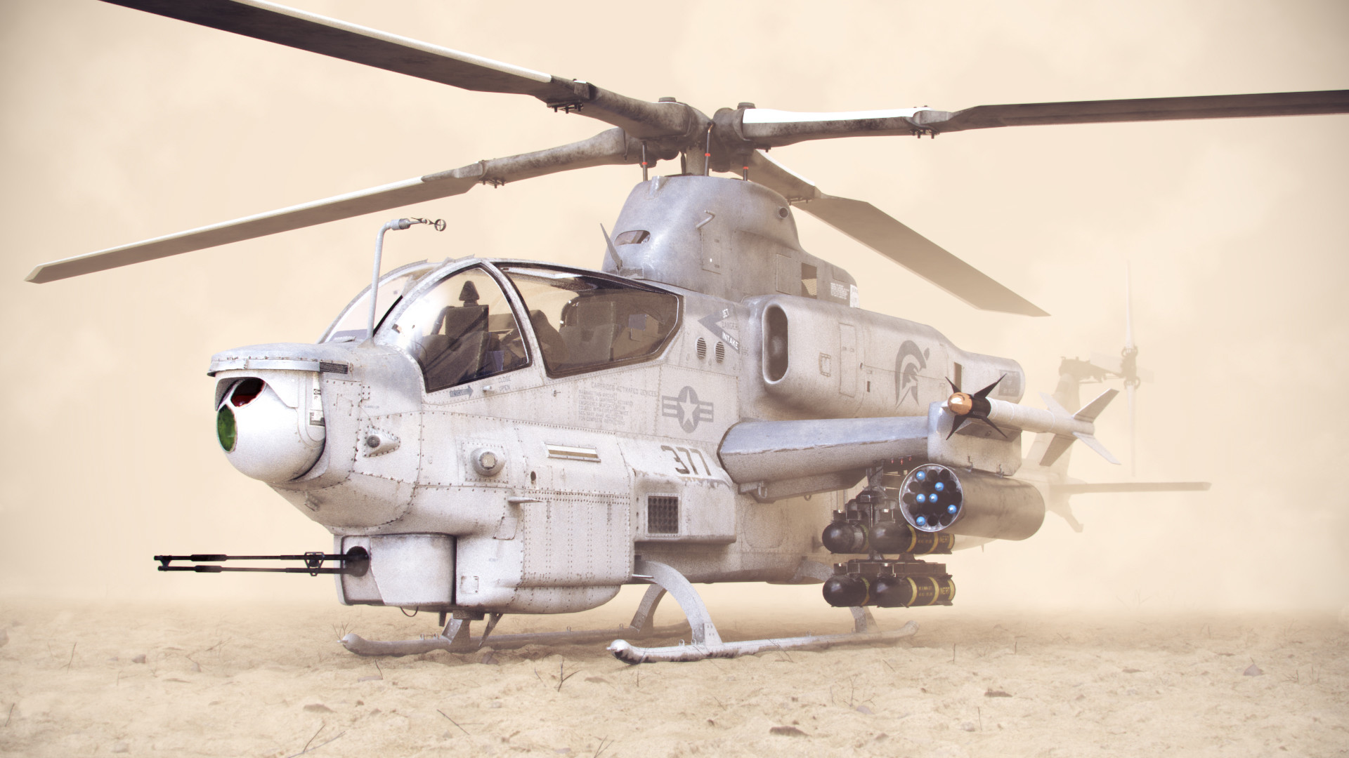 bell ah 1z viper attack helicopter