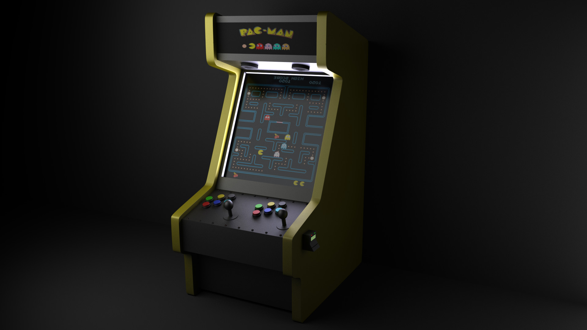 ArtStation - Pac-Man Arcade Machine
