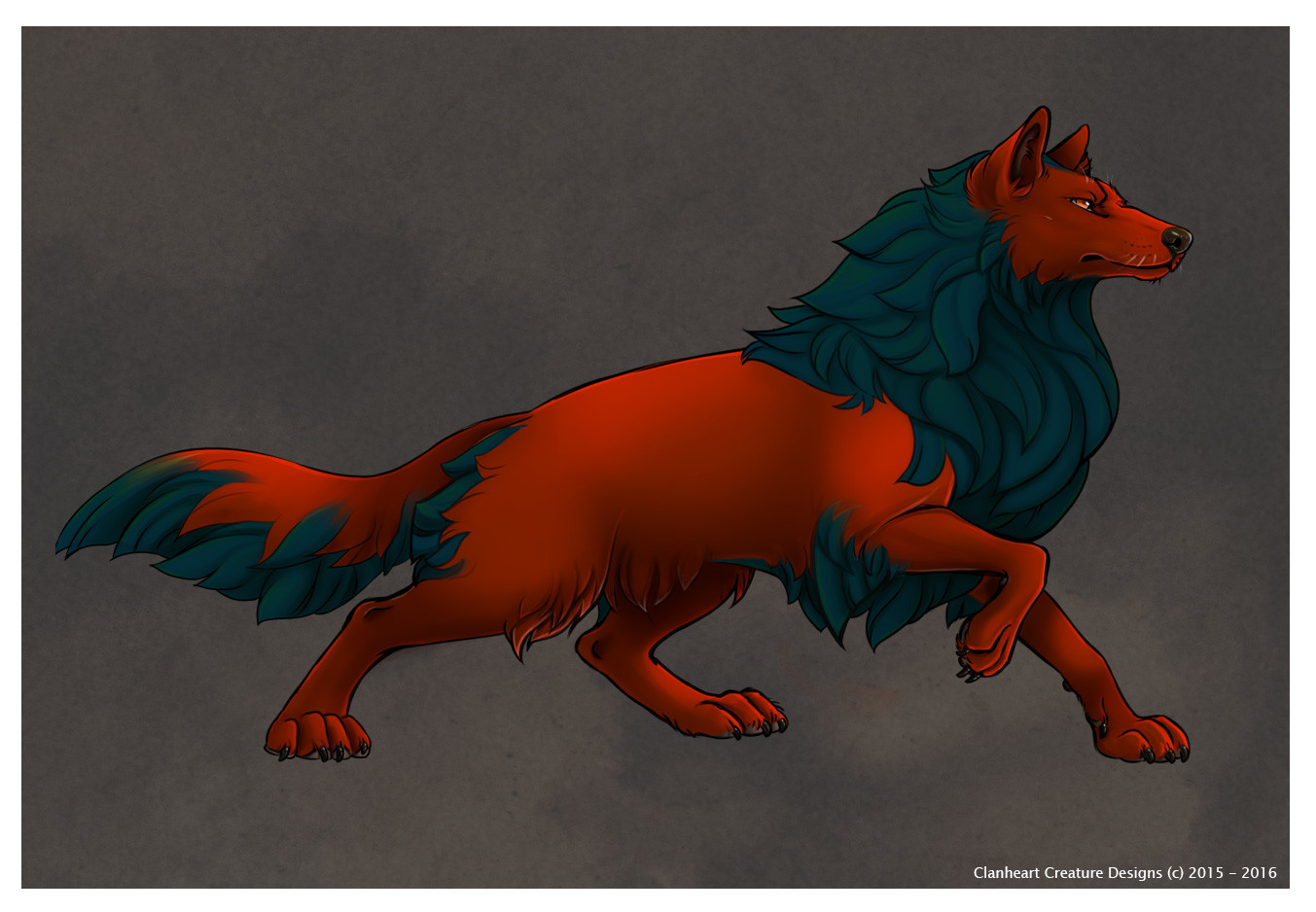 Wolf Alpha Colour Example