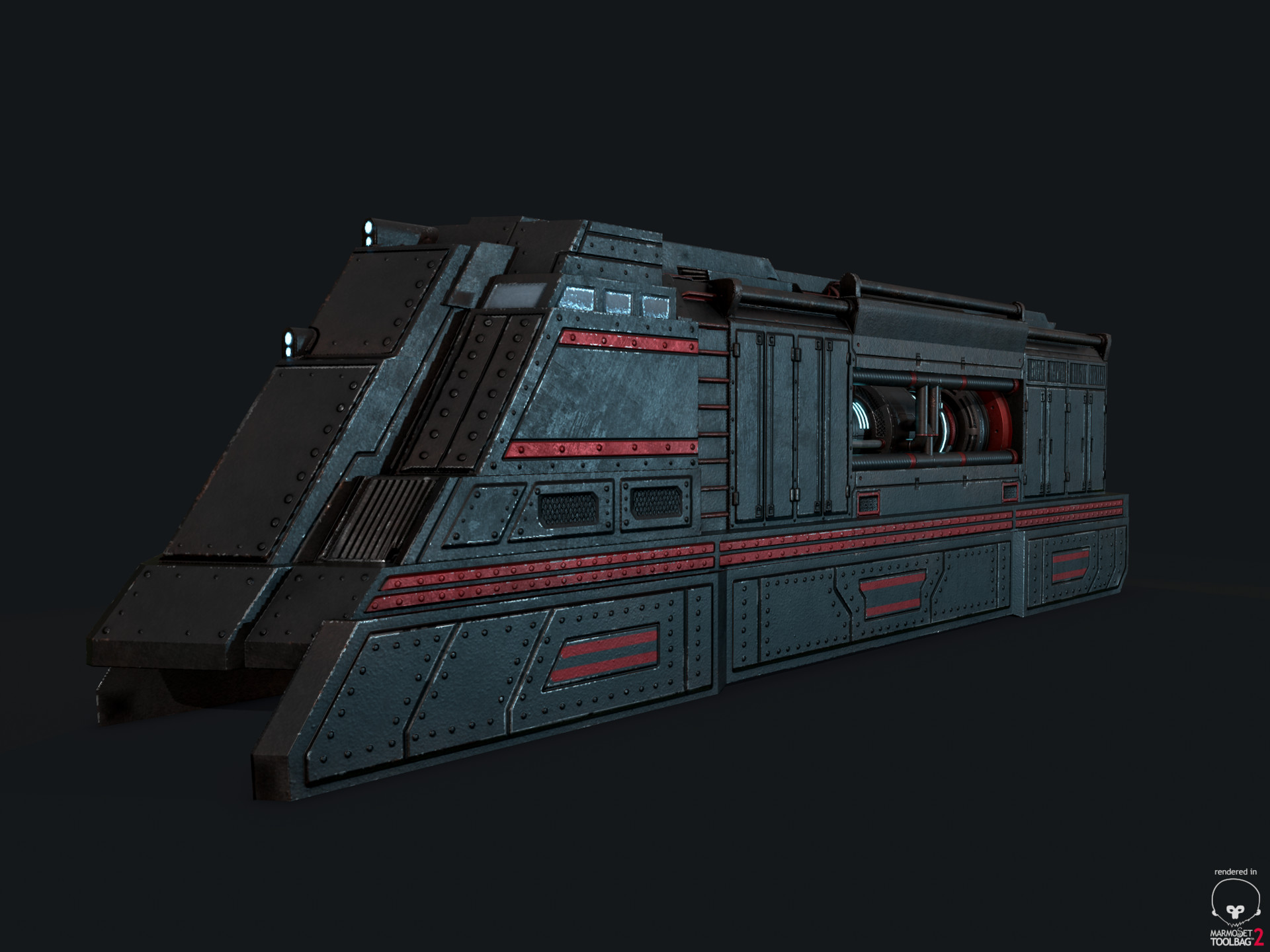 Artstation Sci Fi Armored Train Alexander Martins