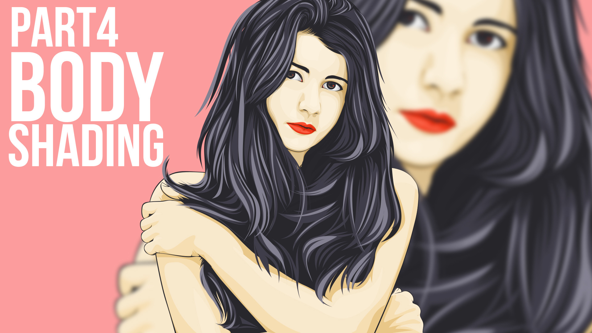 photoshop tutorial draw vector portrait