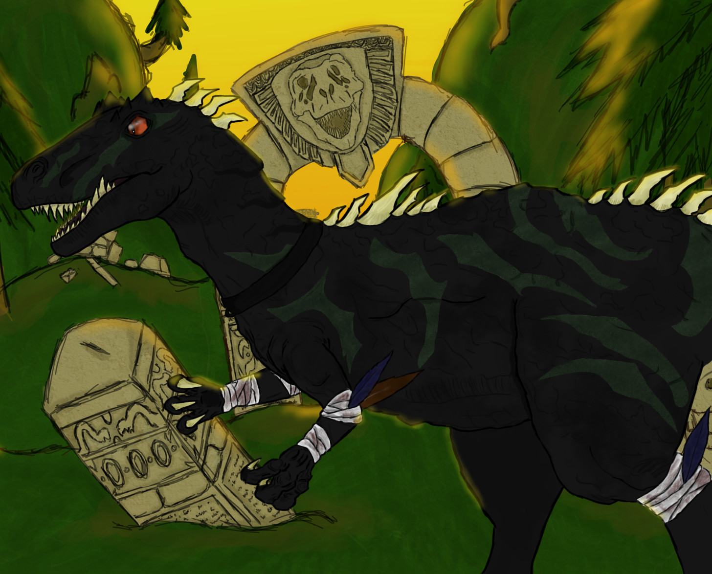 ArtStation Dinosaur Ruins