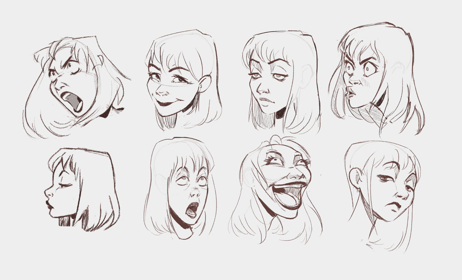 Open Drawing Session | Facial Expressions! - Roberto Osti's Web Site