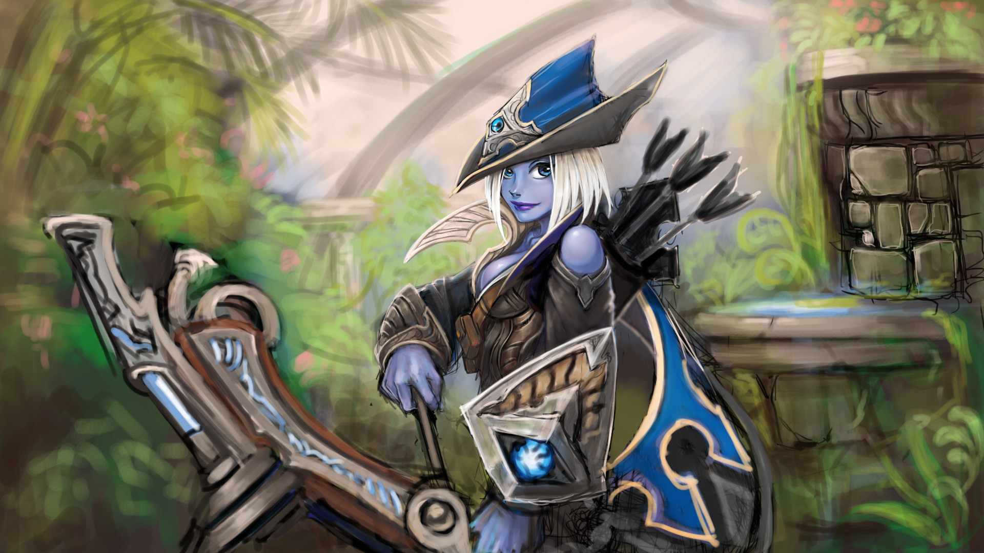 Artstation Dota 2 Drow Runic Archer Narongdej Teo