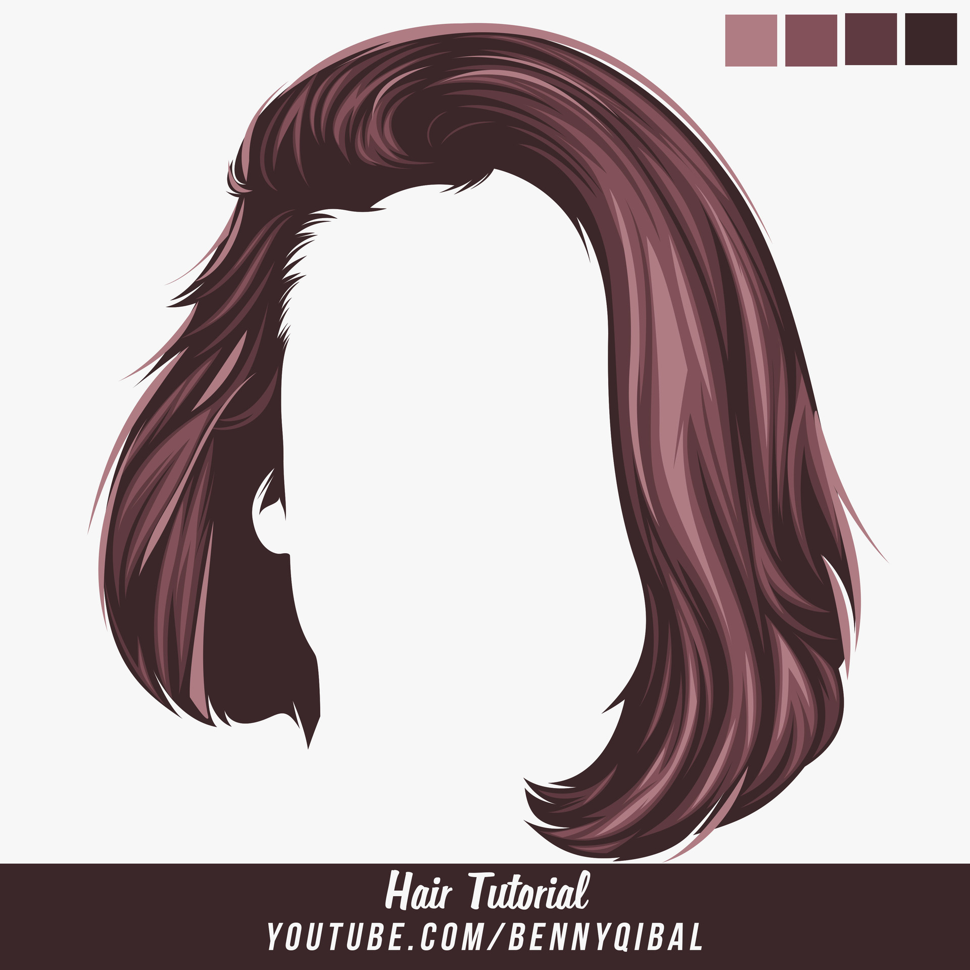 Artstation - Vector Hair Photoshop Tutorial