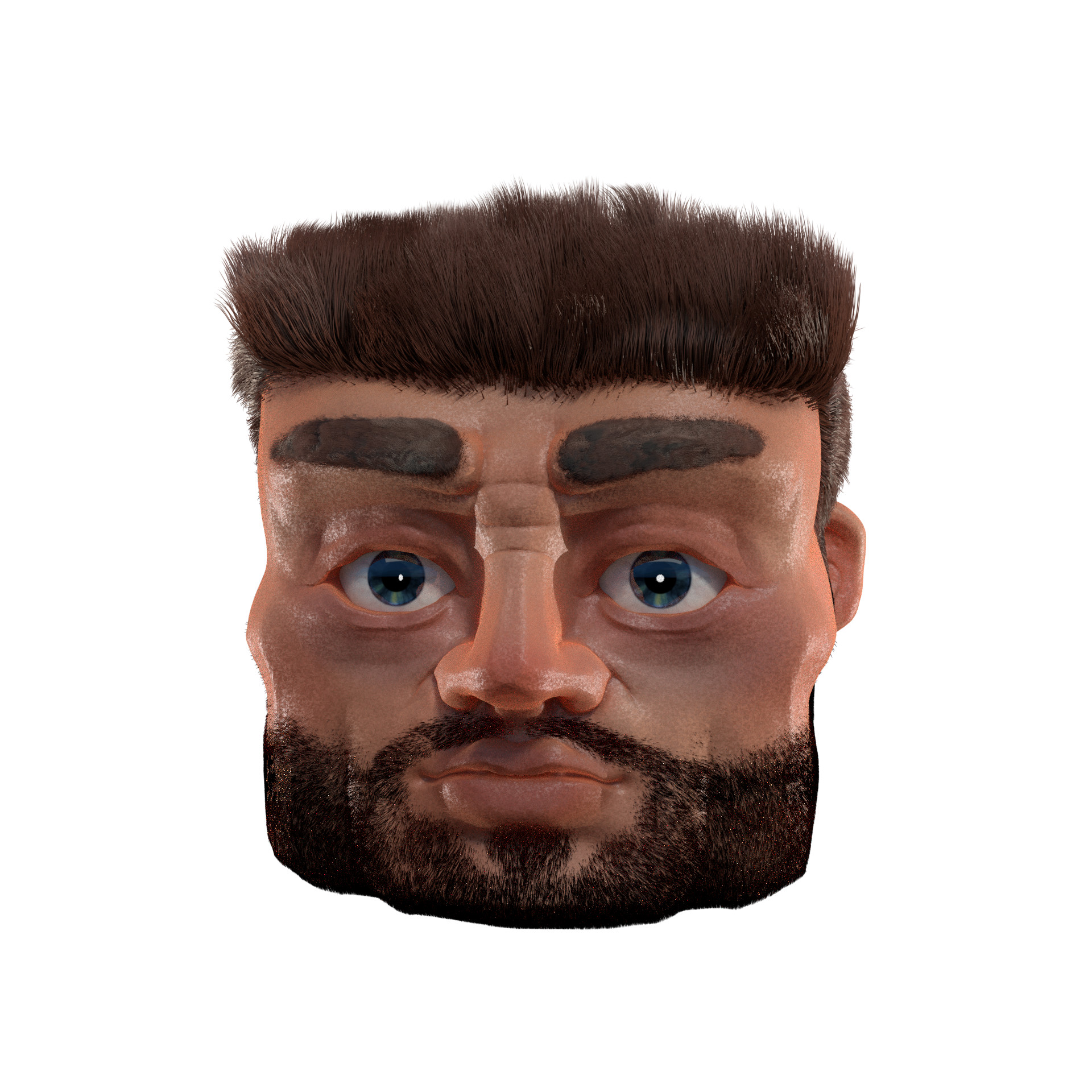 Yiannis Avgoloupis - Stylized Steve's Minecraft Head