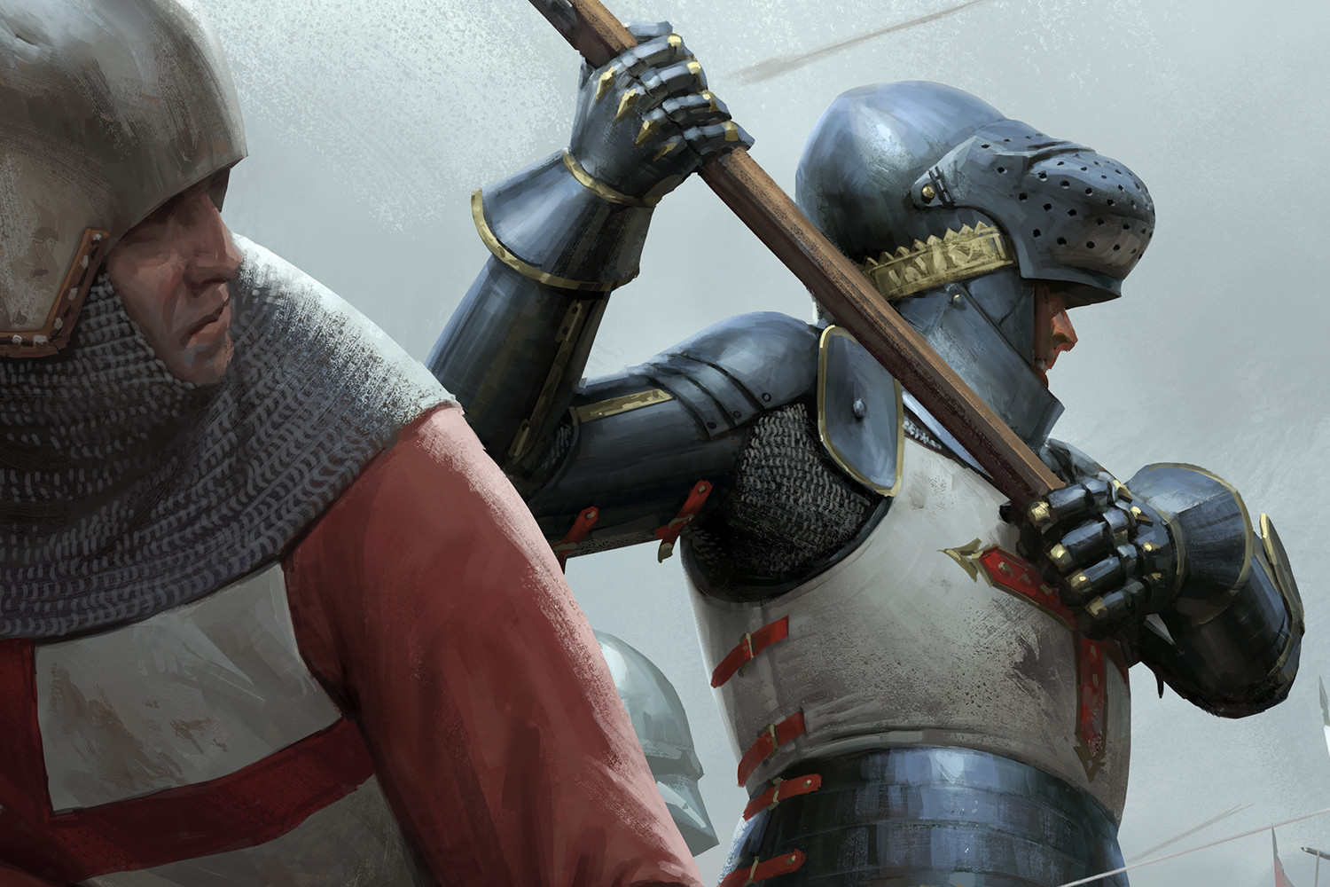 Close Up of English troops