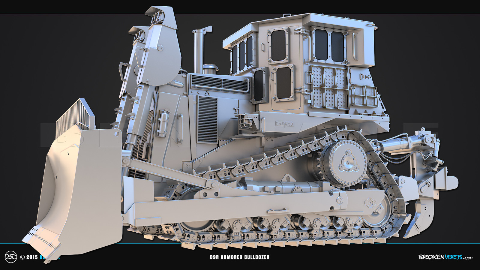 D9R Armored Bulldozer.