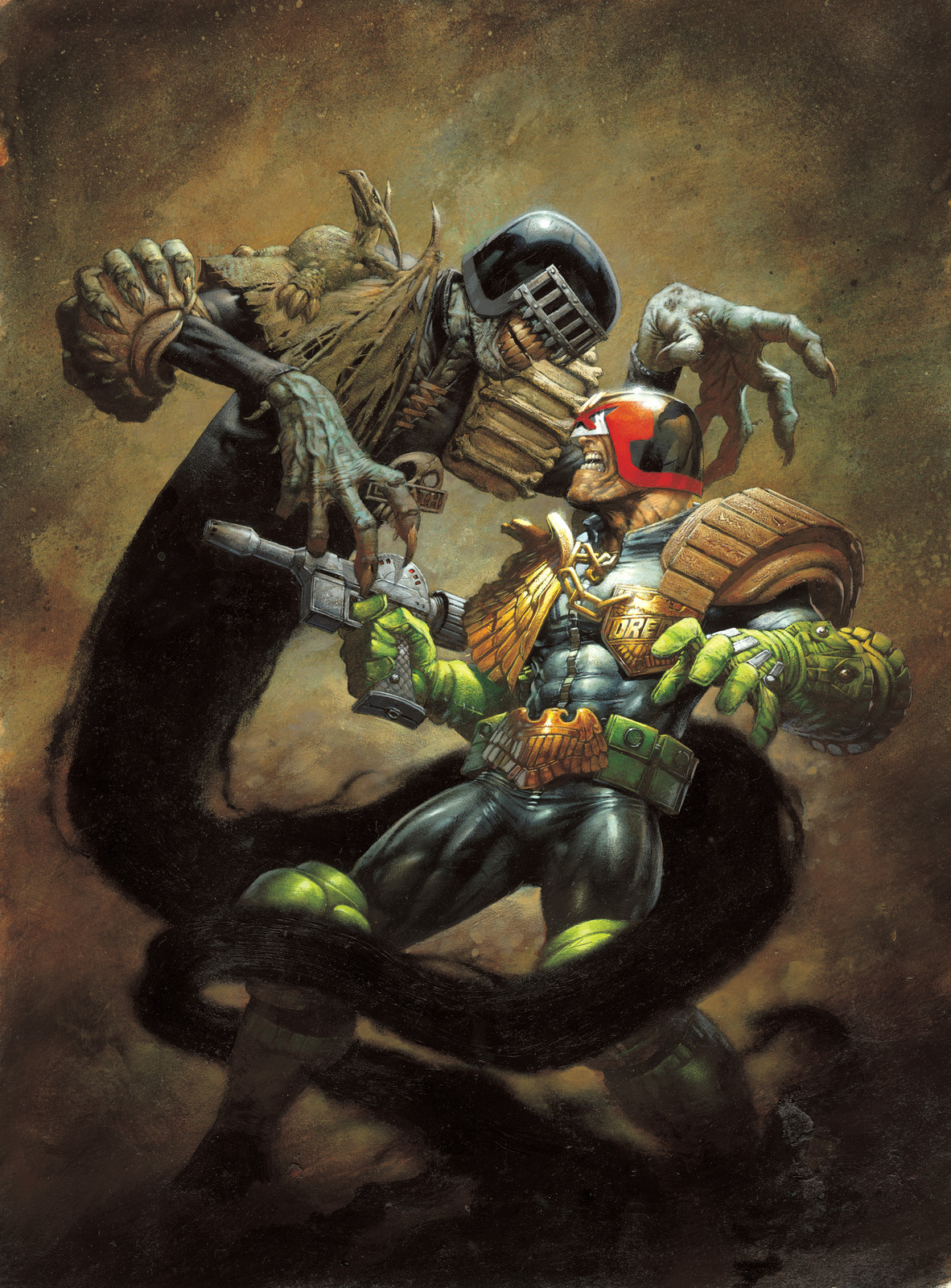 Dredd vs Death painting