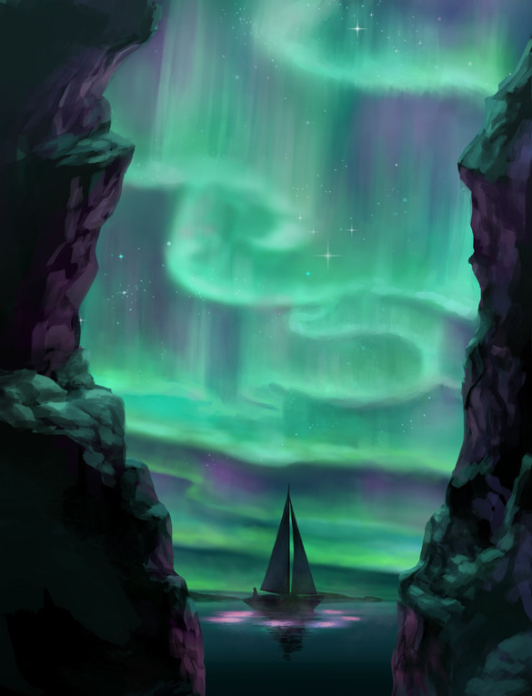 Overdid the sky...