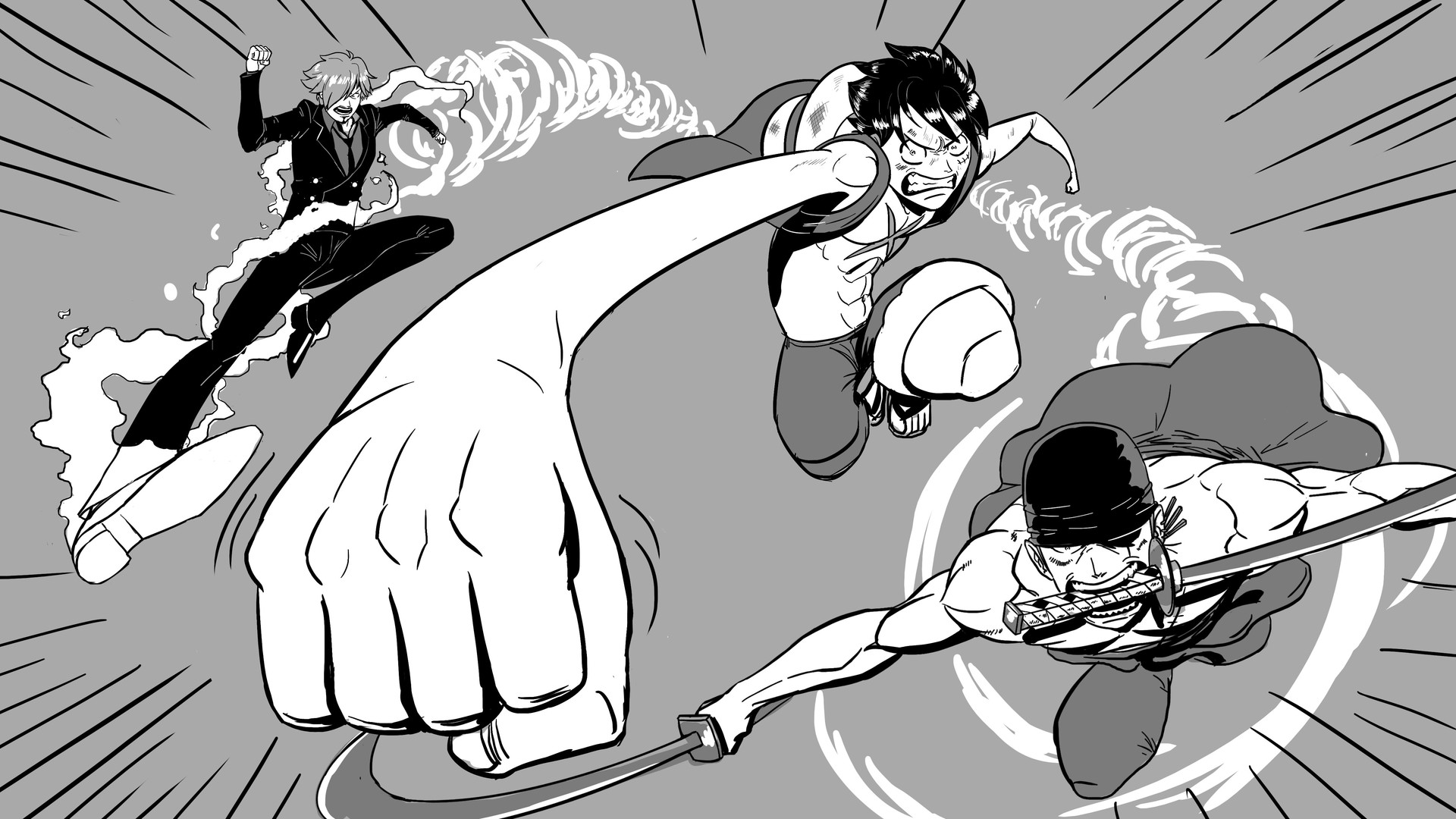 Artstation One Piece Lineart Fahad Dasti