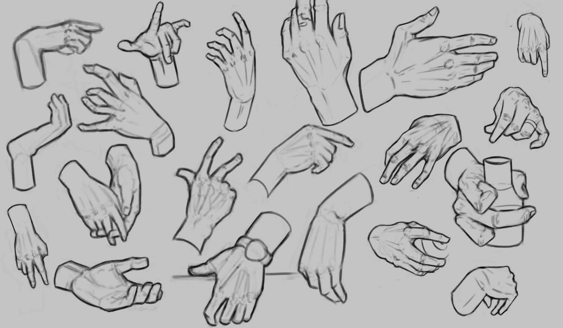 Artstation Hand Practice Luis Abrego