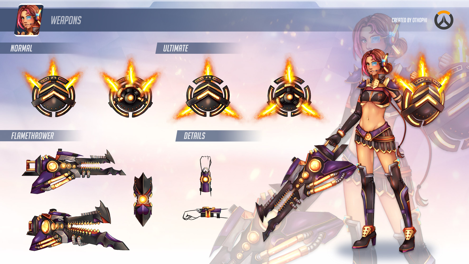 Rhea // Fanmade Overwatch Character.