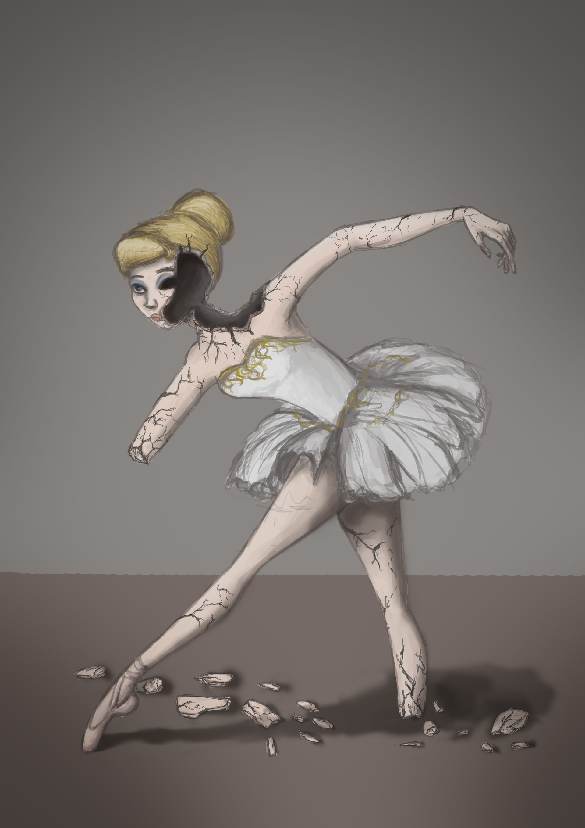 Artstation Design Broken Ballerina Doll Ramina Saprunova