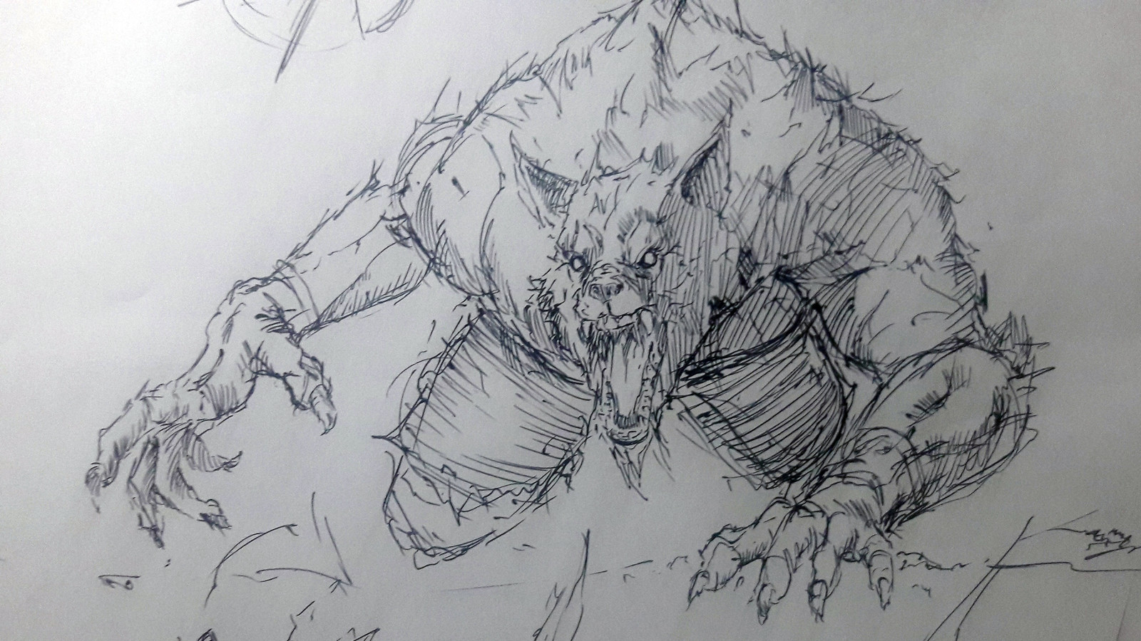 Inktober Day 04 Werewolf