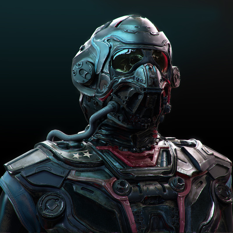 Jet Fighter Darkside Bust