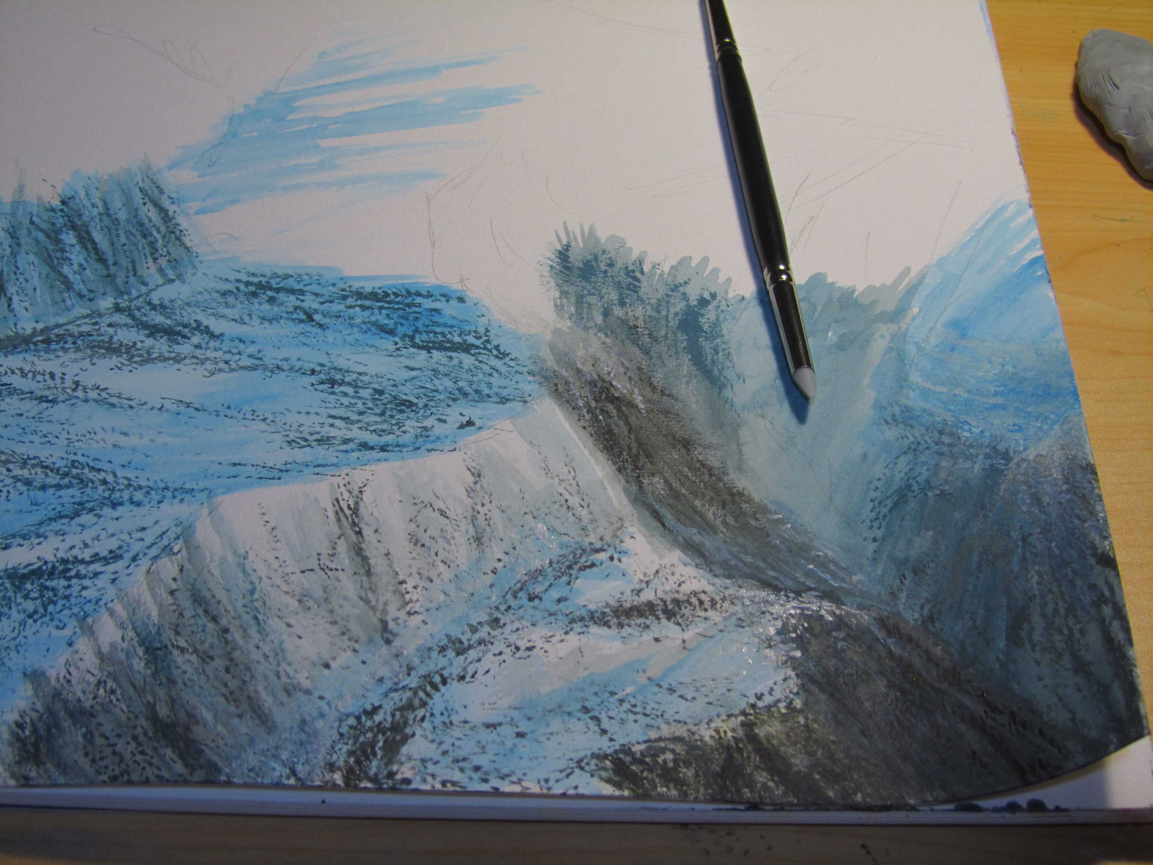 3: Detail in the rugged Alaskan mountain range.