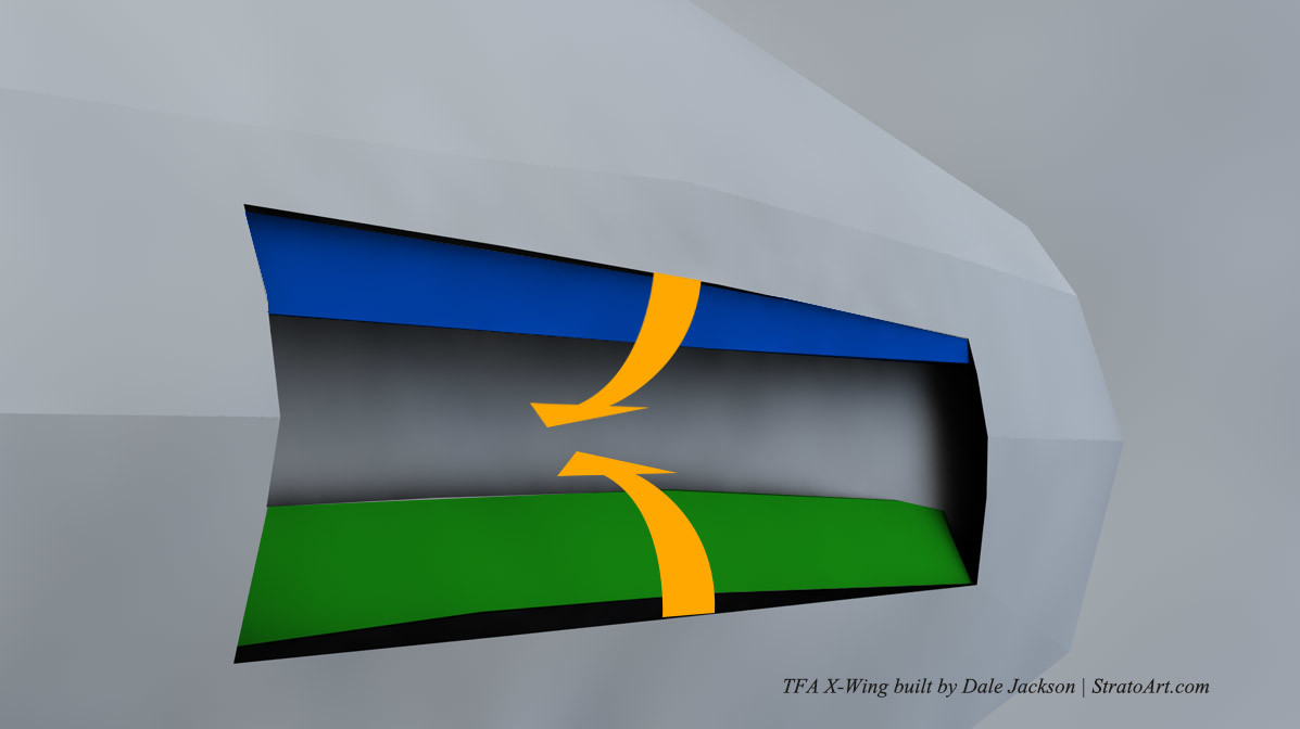 29: At this point, I'm just making all this up. I was trying to make these fold-in doors for the wing seperation.